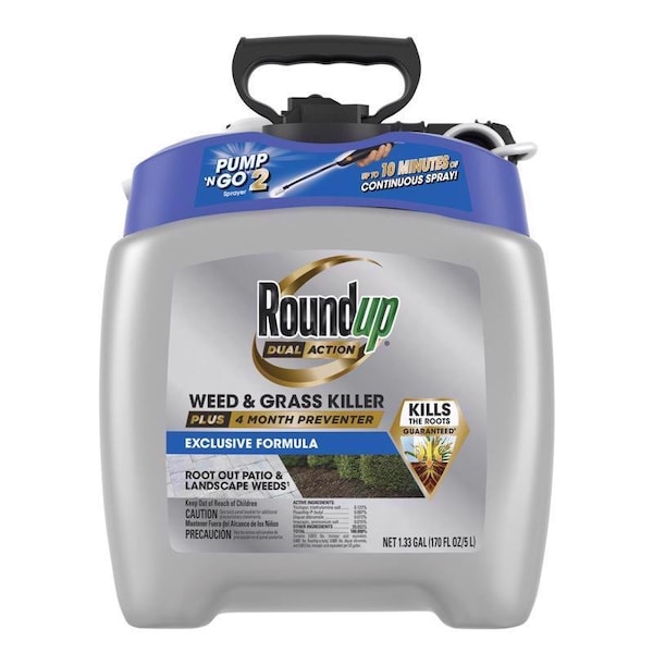 Roundup Roundup Weed and Grass Killer RTU Liquid 1.33 gal, PK4 5377504 - main